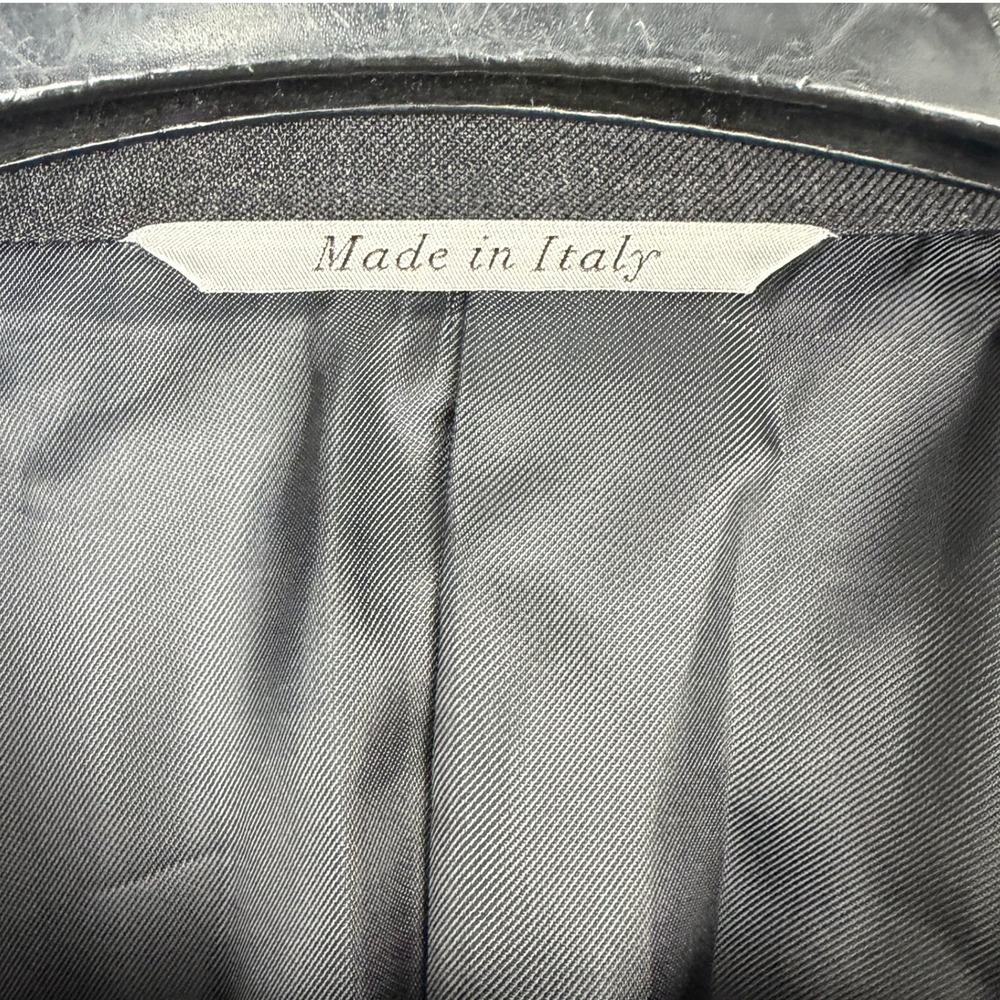 Canali Italy Mens 44R Wool Blazer Sport Coat Jacket Charcoal Grey 2 Button - Picture 5 of 12